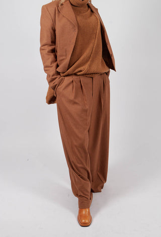 Wide Iva Trousers in Camel