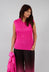 Simply Pleat V Tank in Pink