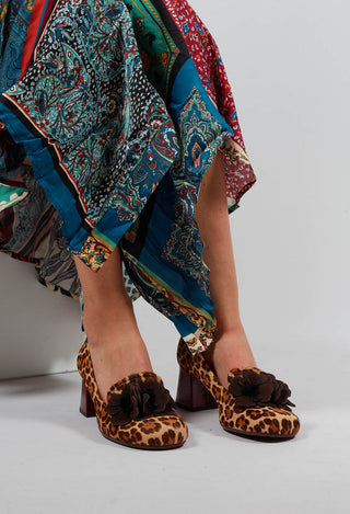 Mukai Flower Shoes in Leopard