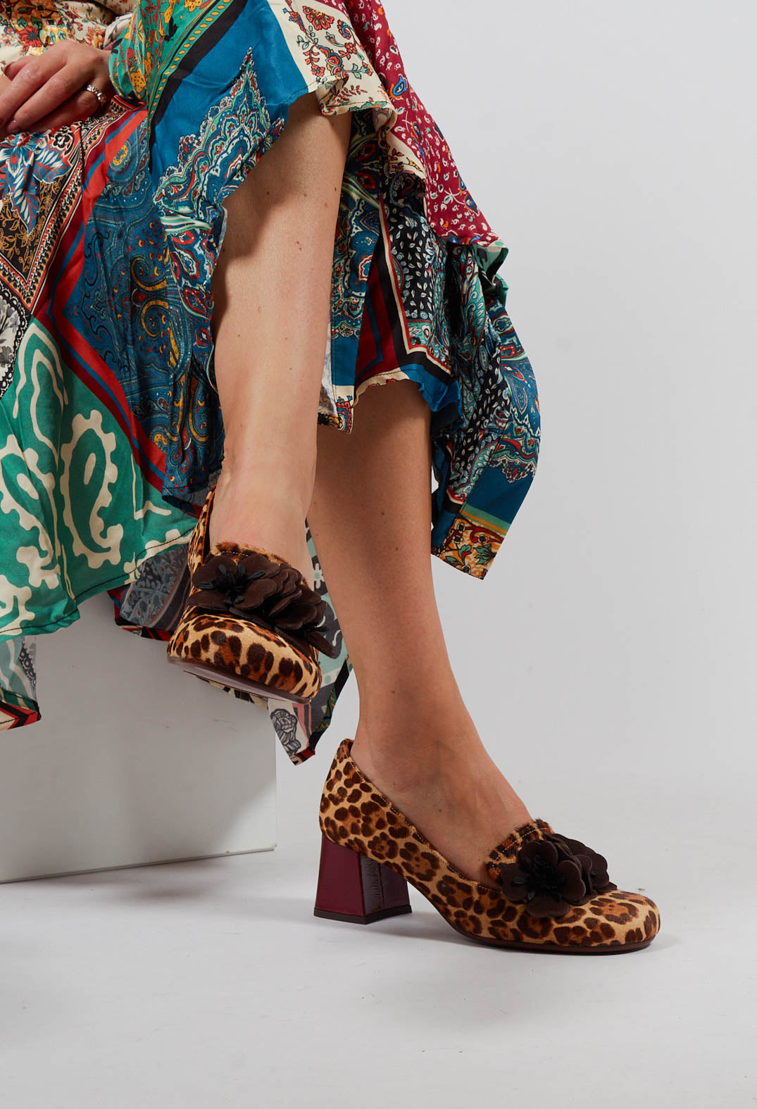 Mukai Flower Shoes in Leopard