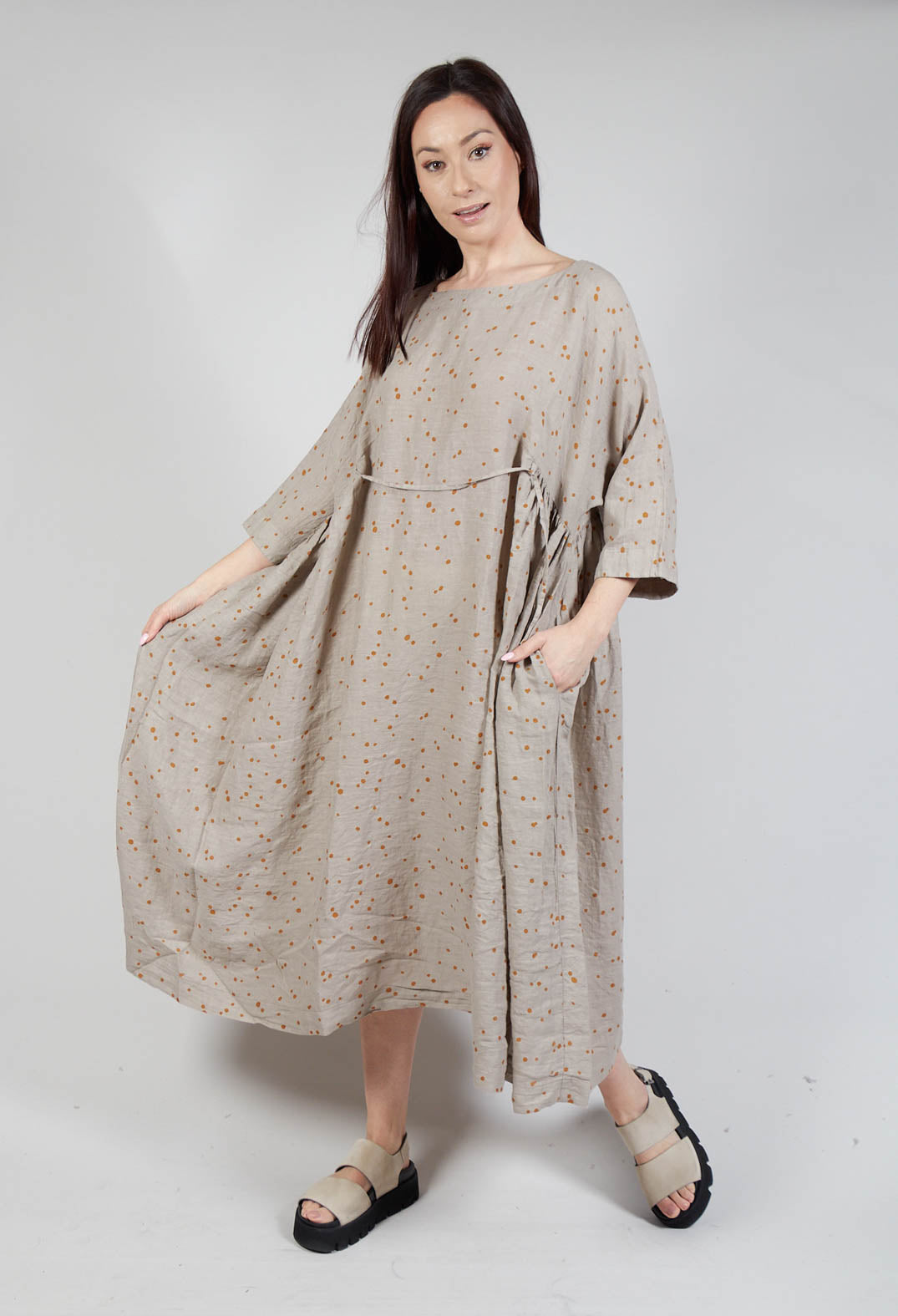 Affresco Ls Dress In Ambra