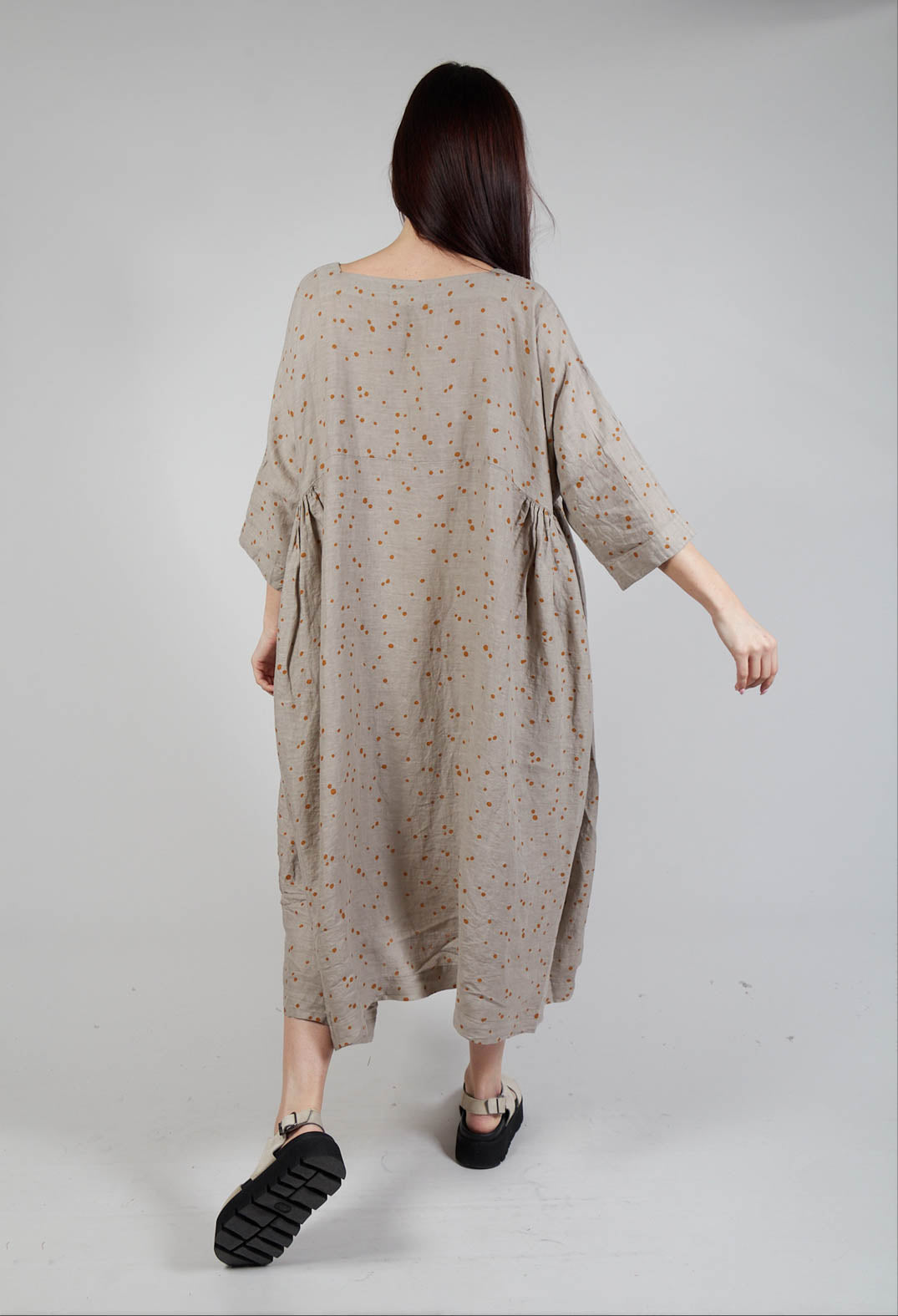 Affresco Ls Dress In Ambra