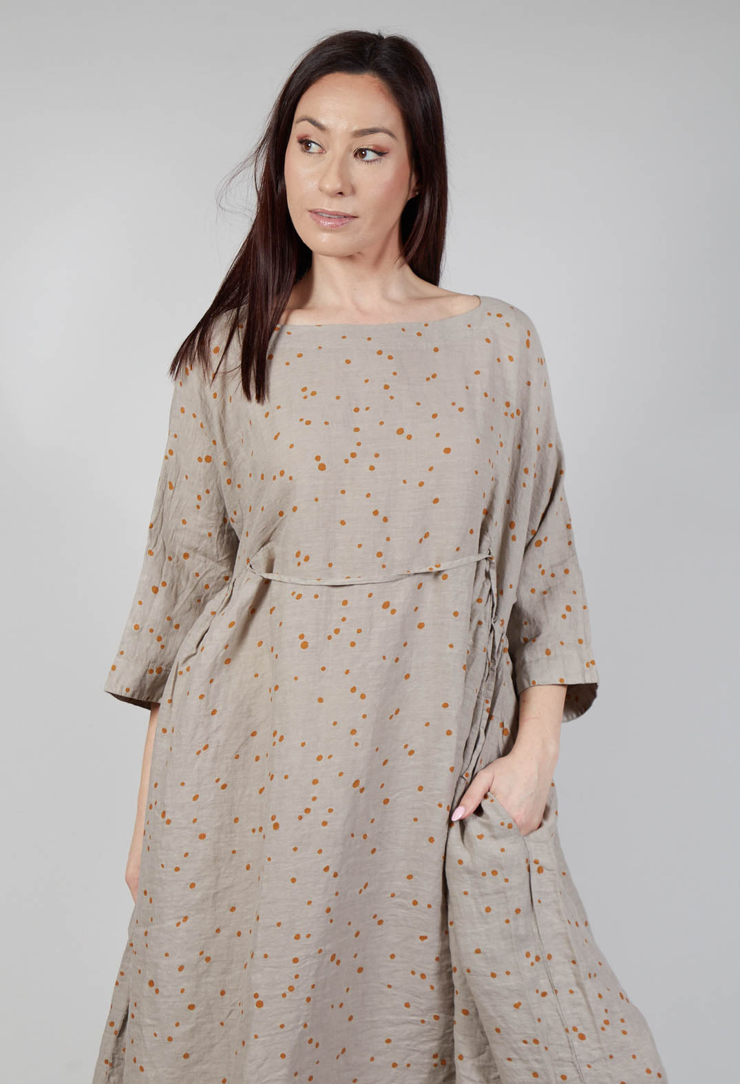 Affresco Ls Dress In Ambra