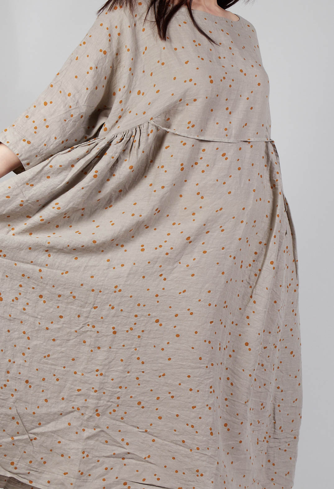 Affresco Ls Dress In Ambra