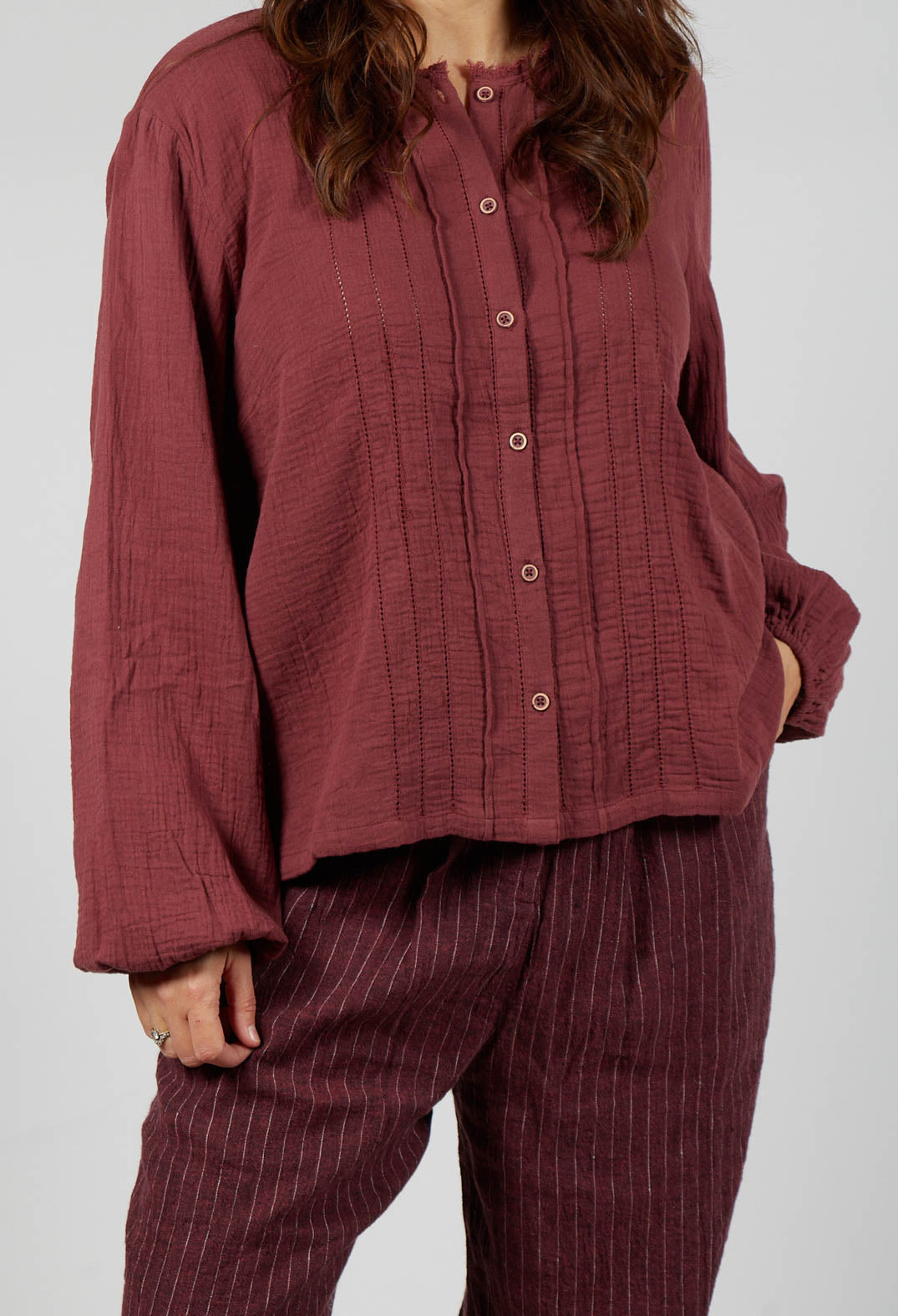 Aletta Top in Burgundy