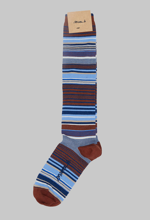 Alto P Stripe Socks in Cannella