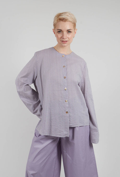 Asymmetrical Blouse in Riga Iris