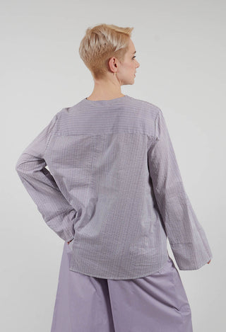 Asymmetrical Blouse in Riga Iris