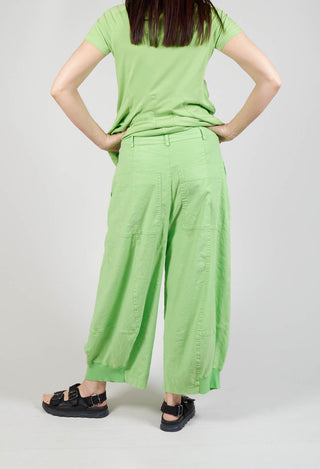 Balloon Leg Trousers in Lime