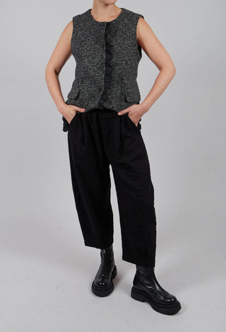 Bian SU Plain Trousers in Nero