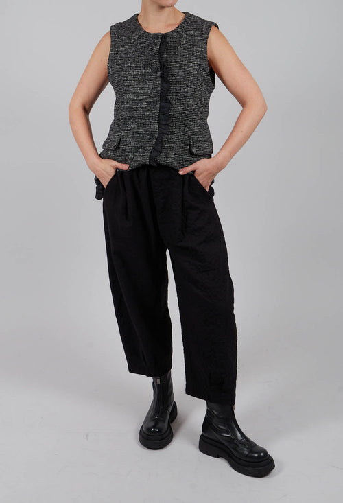Bian SU Plain Trousers in Nero