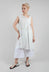 Brom Tunic in White with Black Stripes