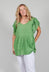 Butterfly Sleeve Top in Green