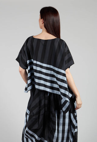 Checkered Shirt in Black Print