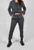 Crinkle Effect Trousers in Slate Mel