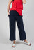 Cupro Trousers in Dark Blue