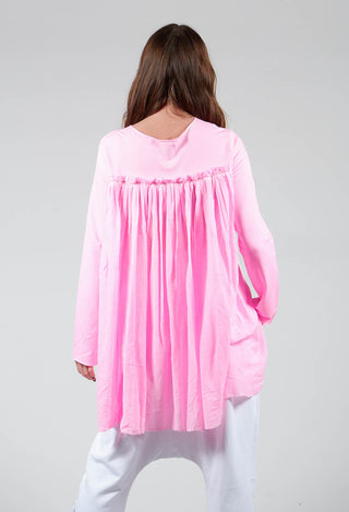 Curtain Jacket in Neon Pink