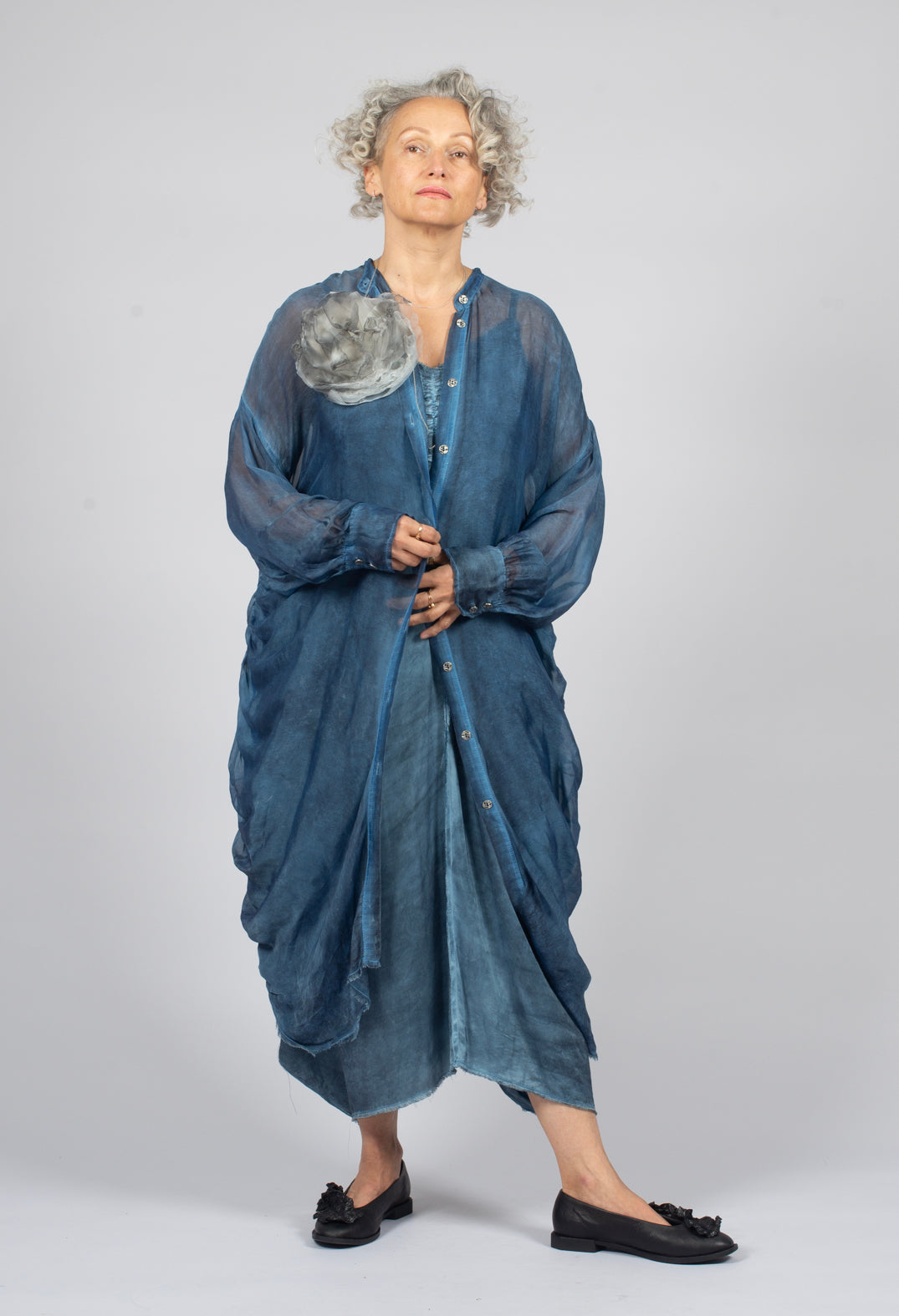 Shirt Dress in Blue Matisse