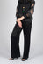 Aura Satin Trousers in Black