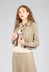 Cropped Cardigan in Taupe