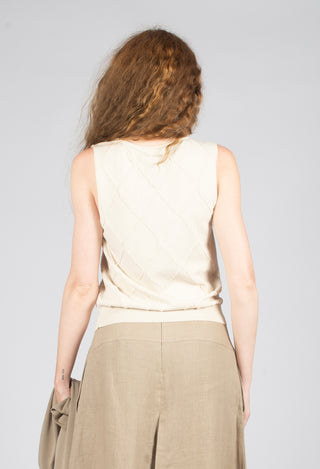 Sleeveless Vest in Greige