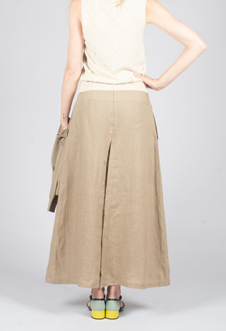 Wide Leg Trouser in Taupe