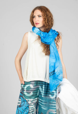 Curved Sleeveless Top in Galaxy