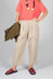 Barrel Leg Trouser in Ecru