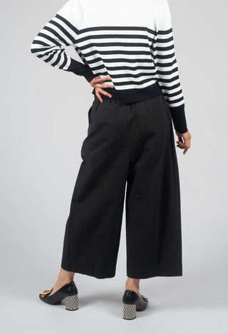Pleated Trousers in Black