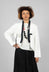 Collarless Jacket in Original White