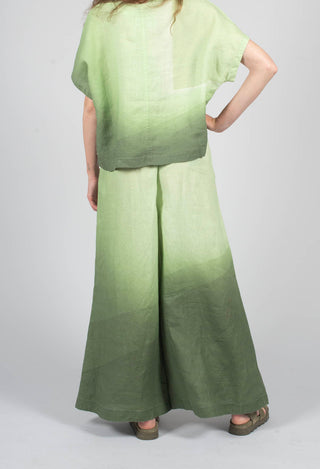 High-Waisted Maki Pants in Spring Green