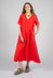 Zaris Dress in Bright Red