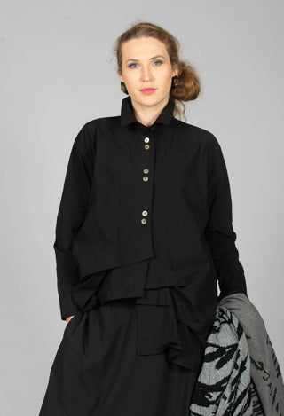 Asymmetric Shirt in Black