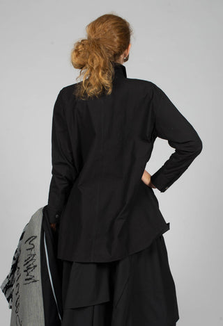 Asymmetric Shirt in Black
