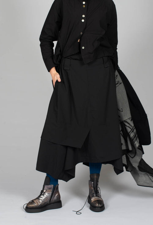 Layered Skirt in Black