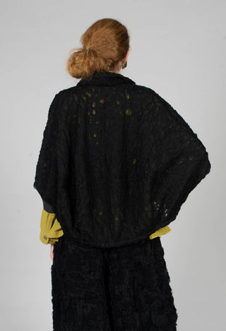 Stand Up Collar Jacket in Black