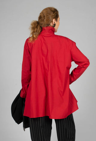 Asymmetric Shirt in Red