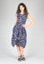 Praise Dress in Purple Print