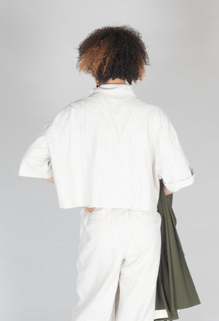 Pinstriped Shirt in Cream