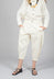 Turn Up Trouser in Cream