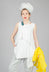 Sleeveless Tunic Dress in White