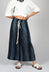 Drawstring Trousers in Blue Stripe