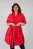 Double Breasted Shirt Dress in Poppy Red