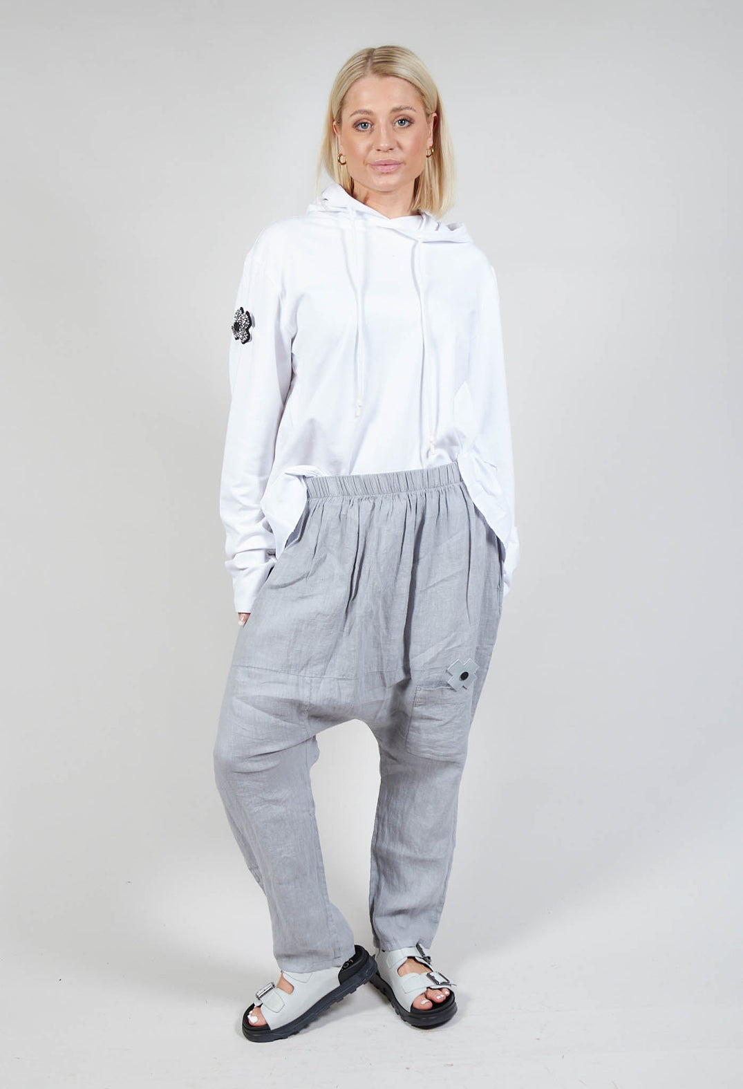 Dropcrotch Trousers in Grey