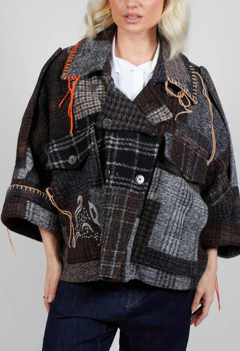 ジャケット・アウター Over Shoulder Jacket R2403-SJK743】Tailor collar shoulder jacket（174