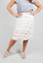 Twist Hem Skirt in Cornflower/Rose Stripe