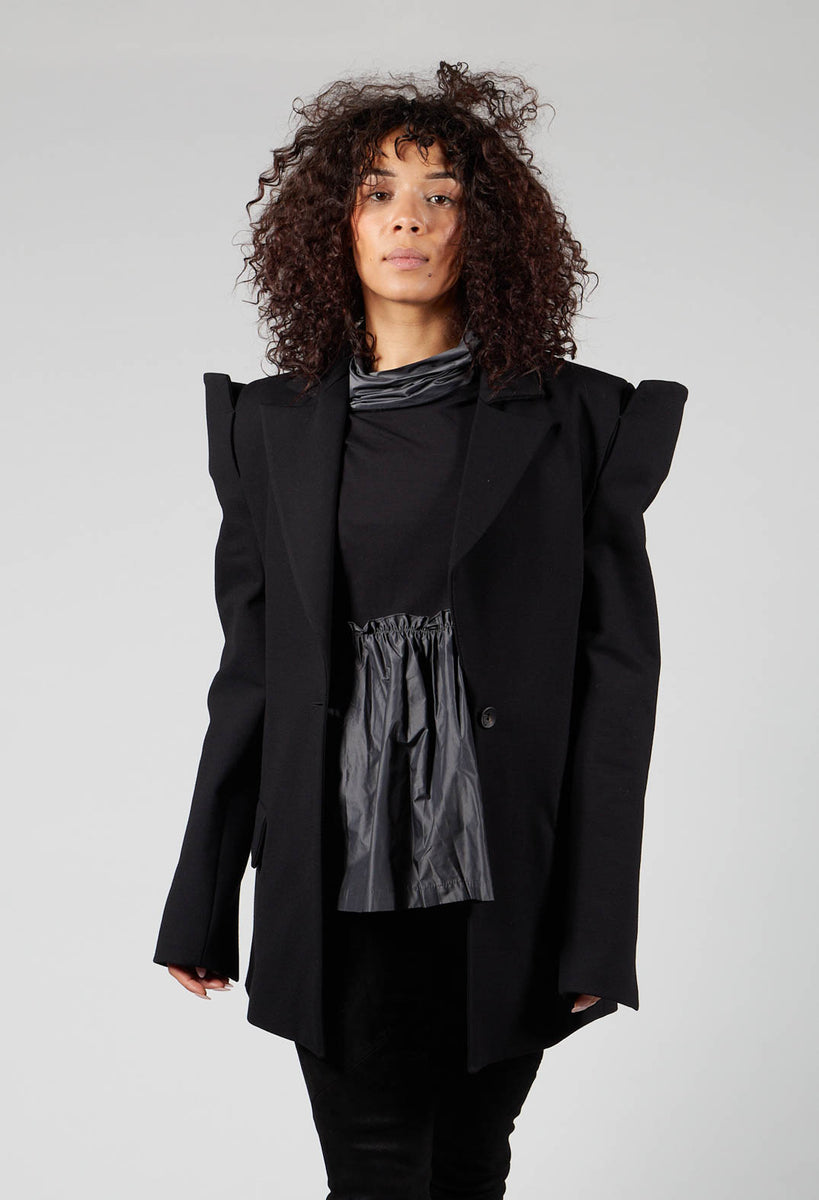 Pointed shoulder deals blazer