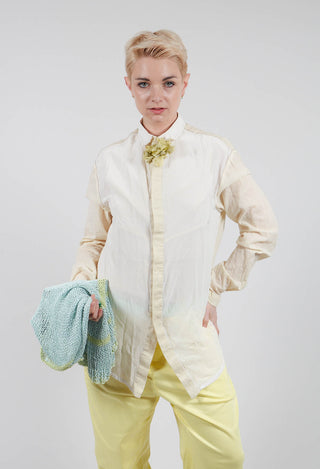 Silk Shirt in Light Yellow