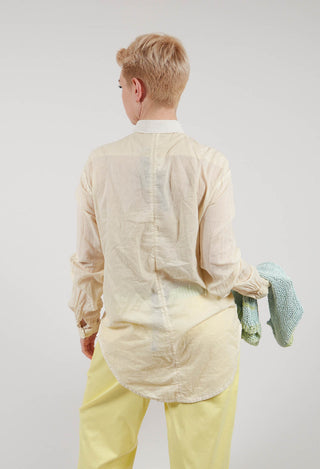 Silk Shirt in Light Yellow