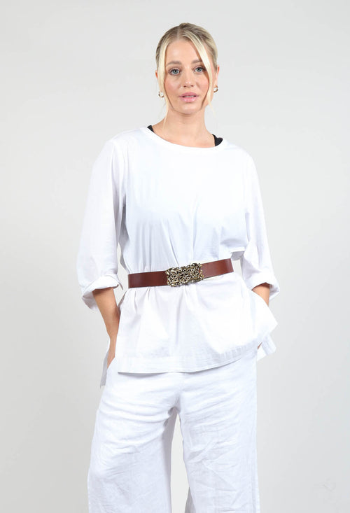 Fiore Belt in Brown